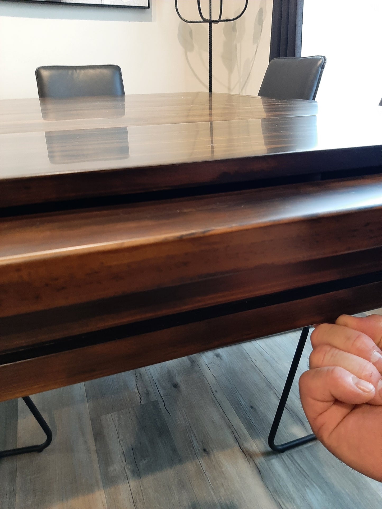 Black Japan Deluxe 6 Seater Gaming Table