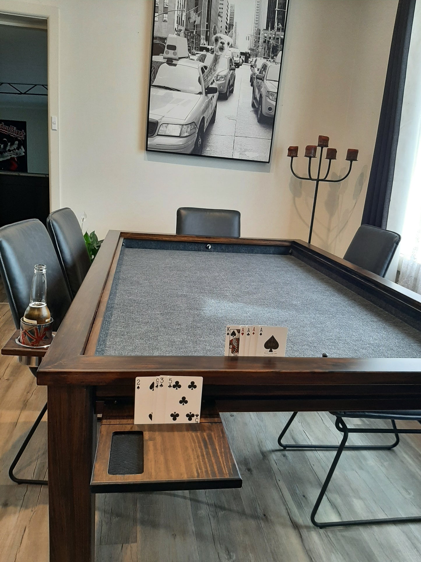 Black Japan Deluxe 6 Seater Gaming Table