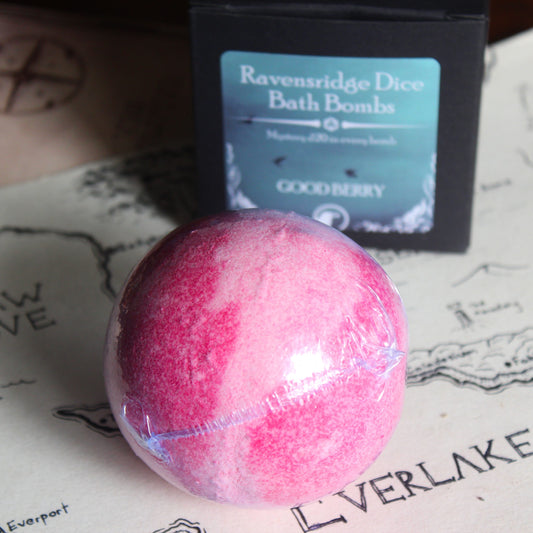 Good Berry Bath Bomb with Mystery Dice