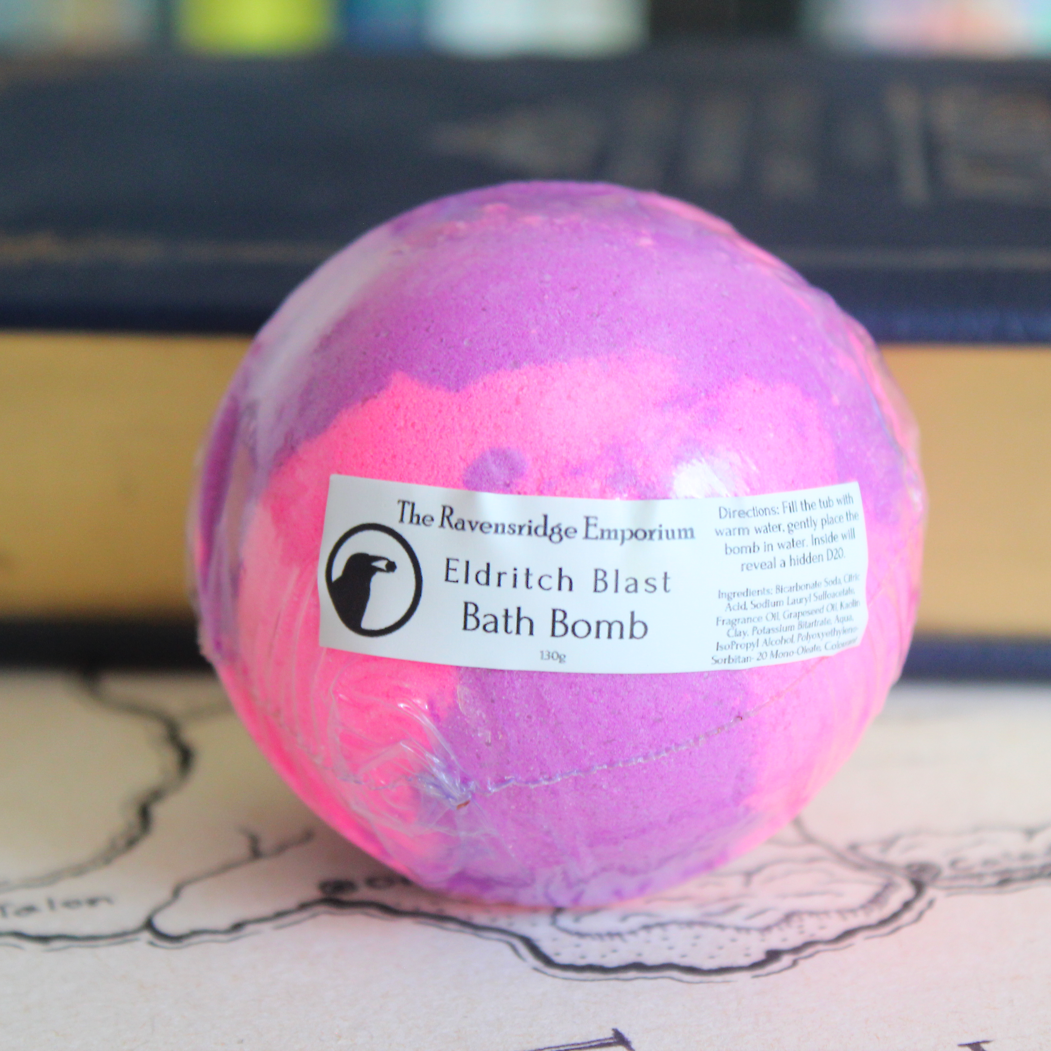 Eldritch Blast Bath Bomb with Mystery Dice