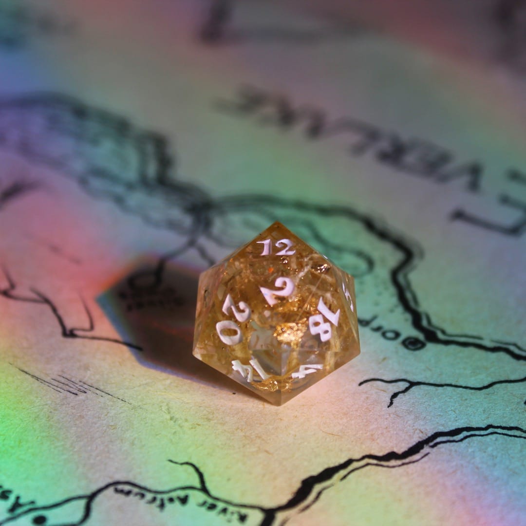 Reindeer Moss Single D20 Dice