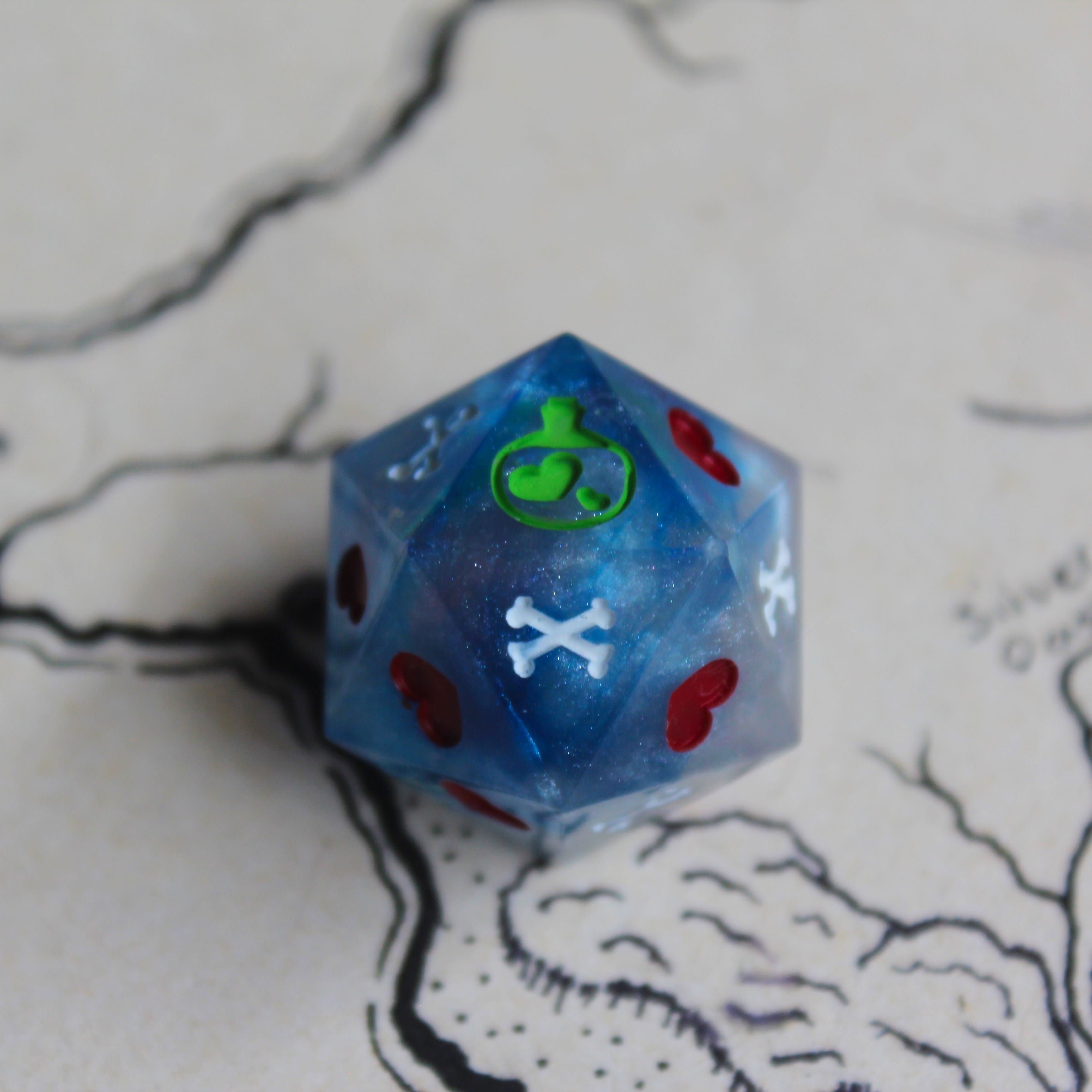Curse of the Fae Death Save Dice (D20)