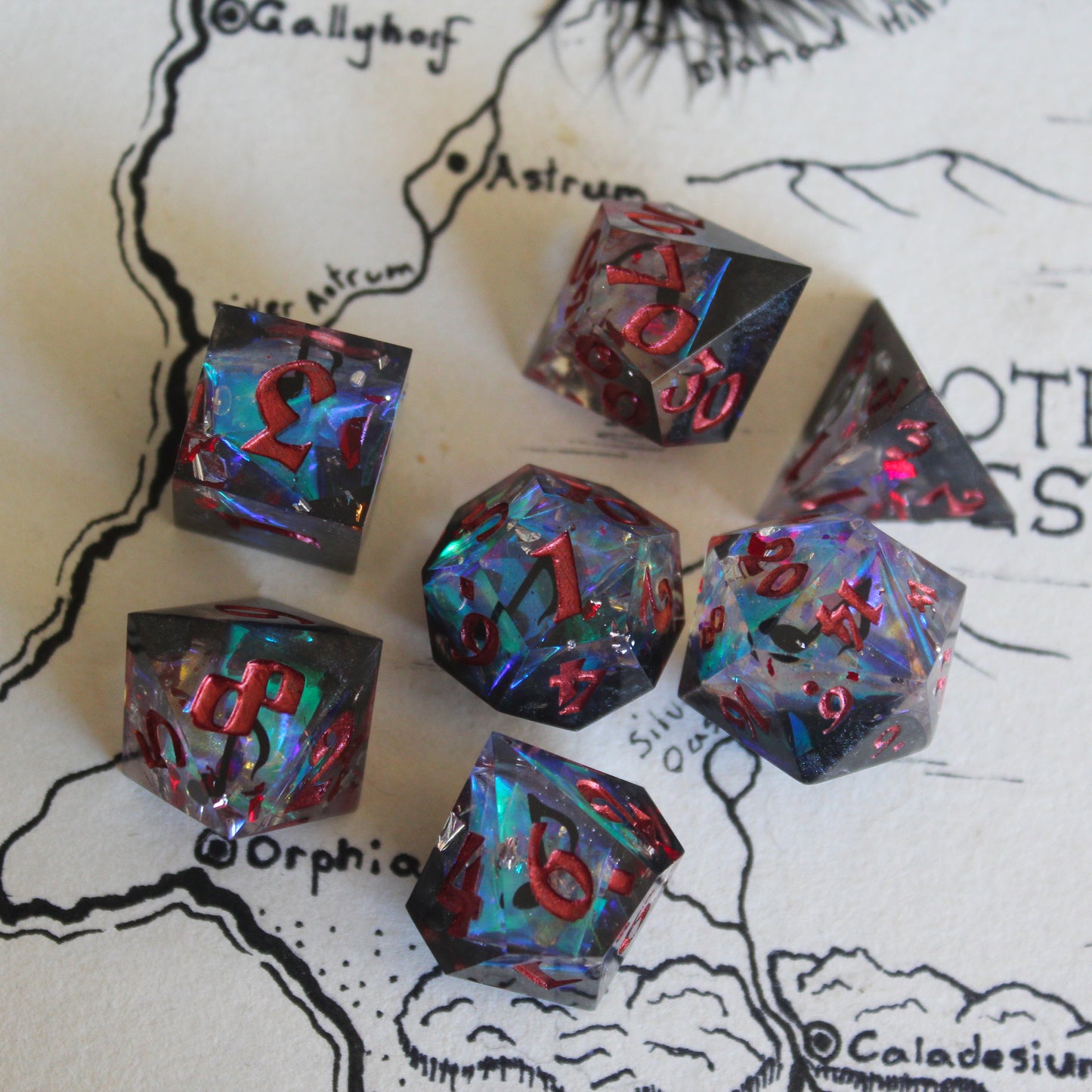 Song of the Enchanting Musicman 7-Piece Dice Set