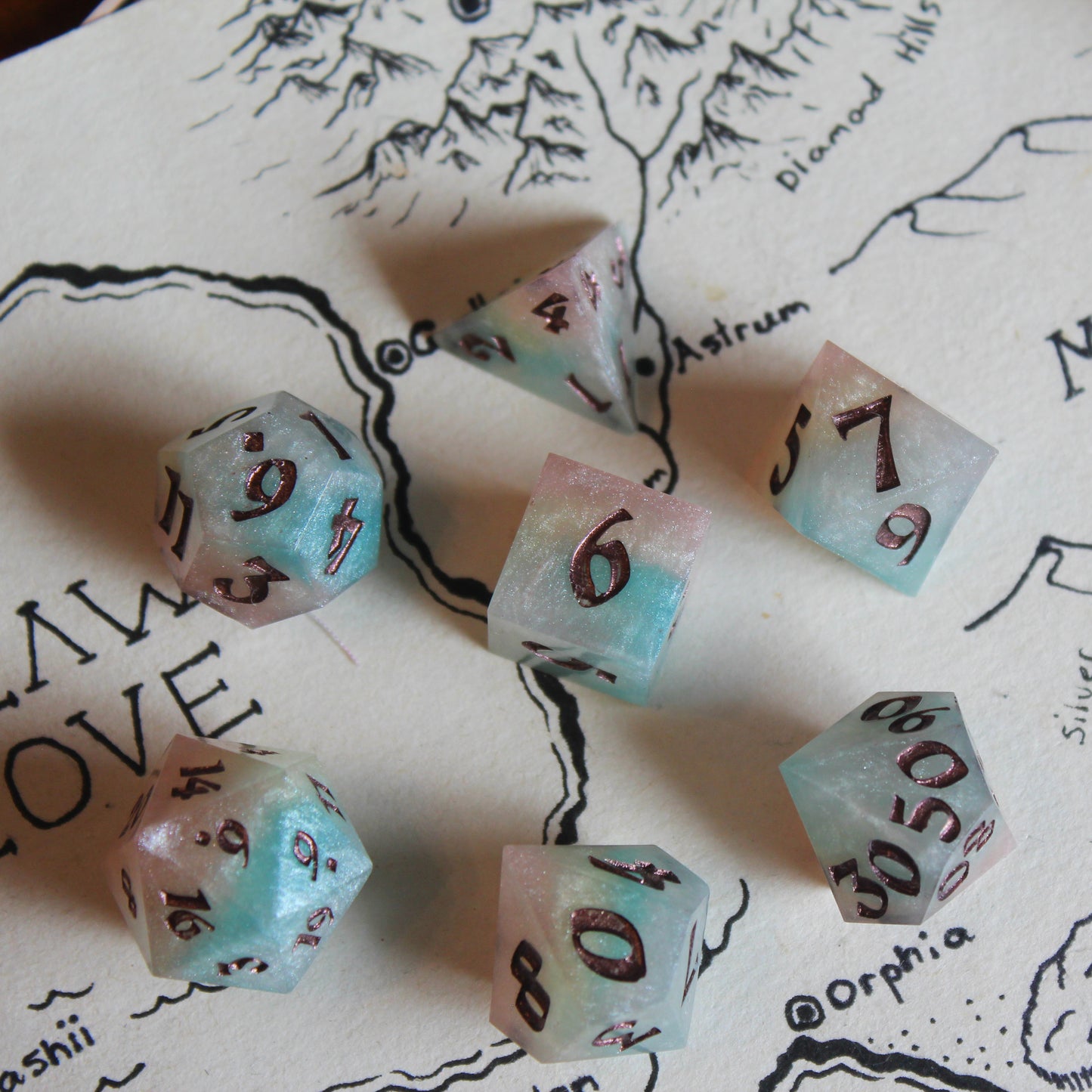 Fae's Potion of Harmony 7-Piece Dice Set