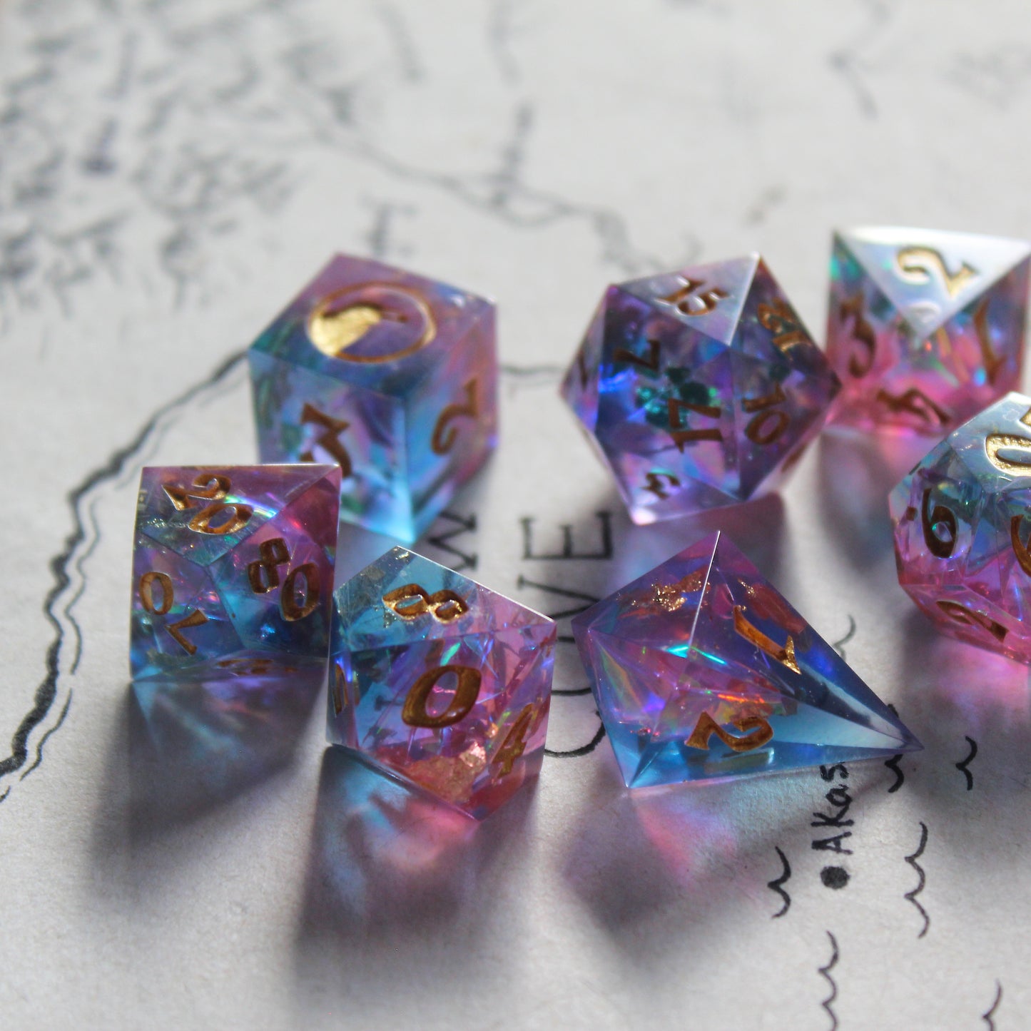Fairy Kingdom 7-Piece Dice Set