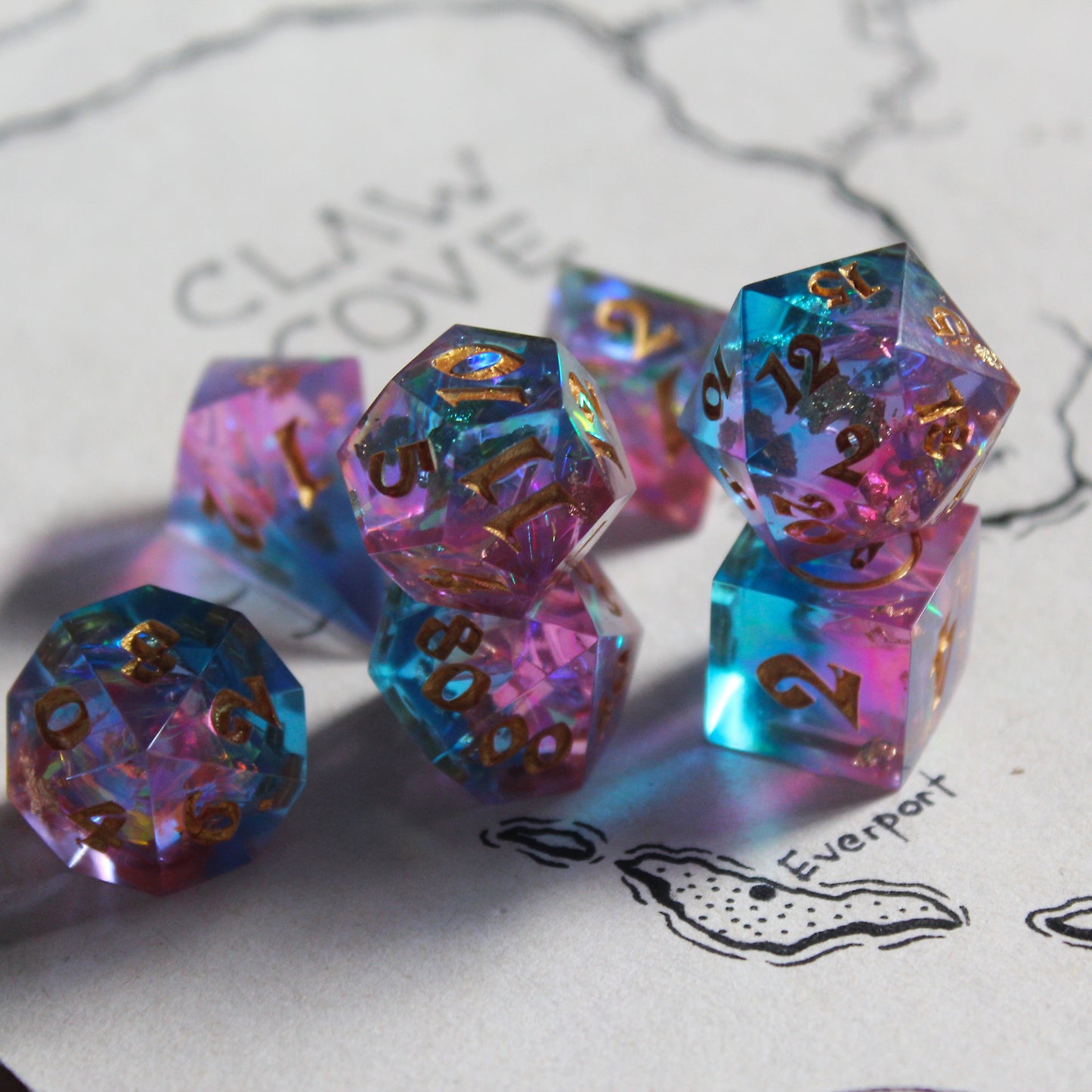 Fairy Kingdom 7-Piece Dice Set