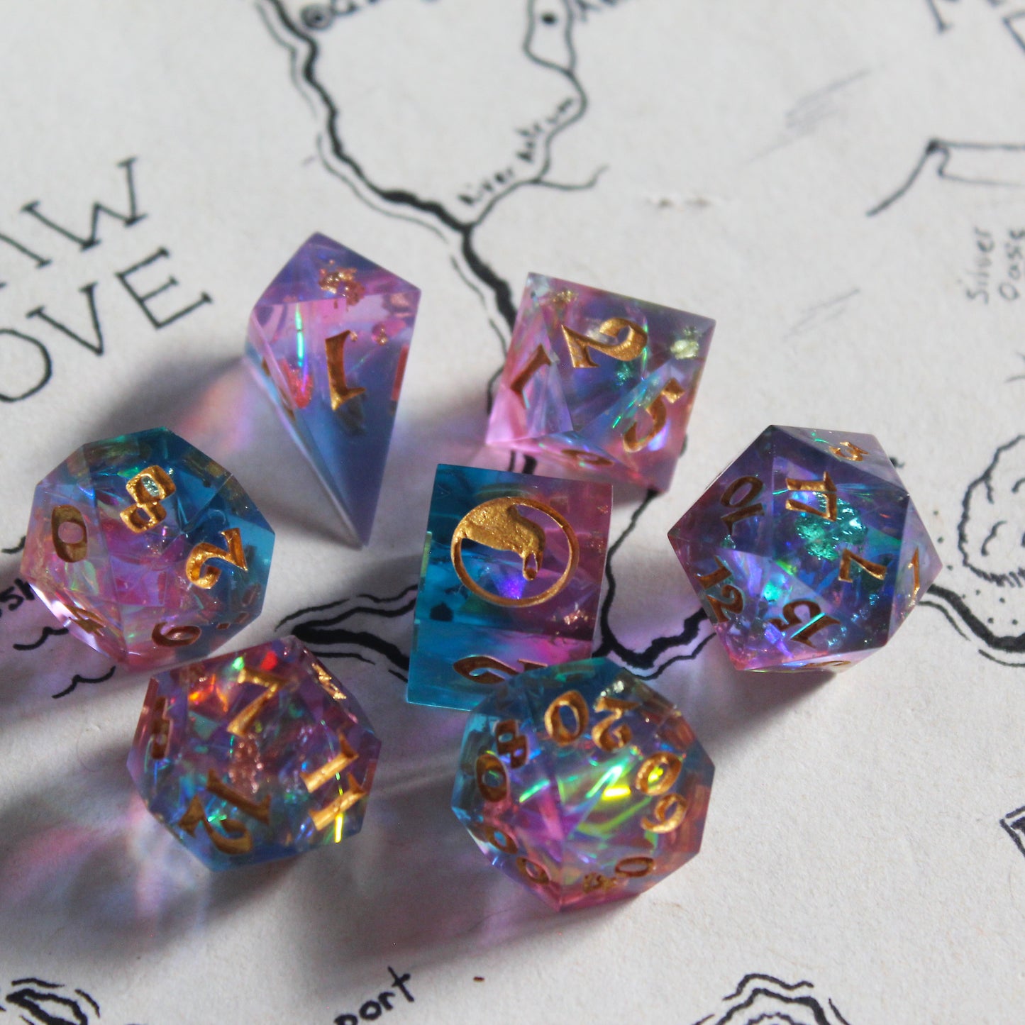 Fairy Kingdom 7-Piece Dice Set