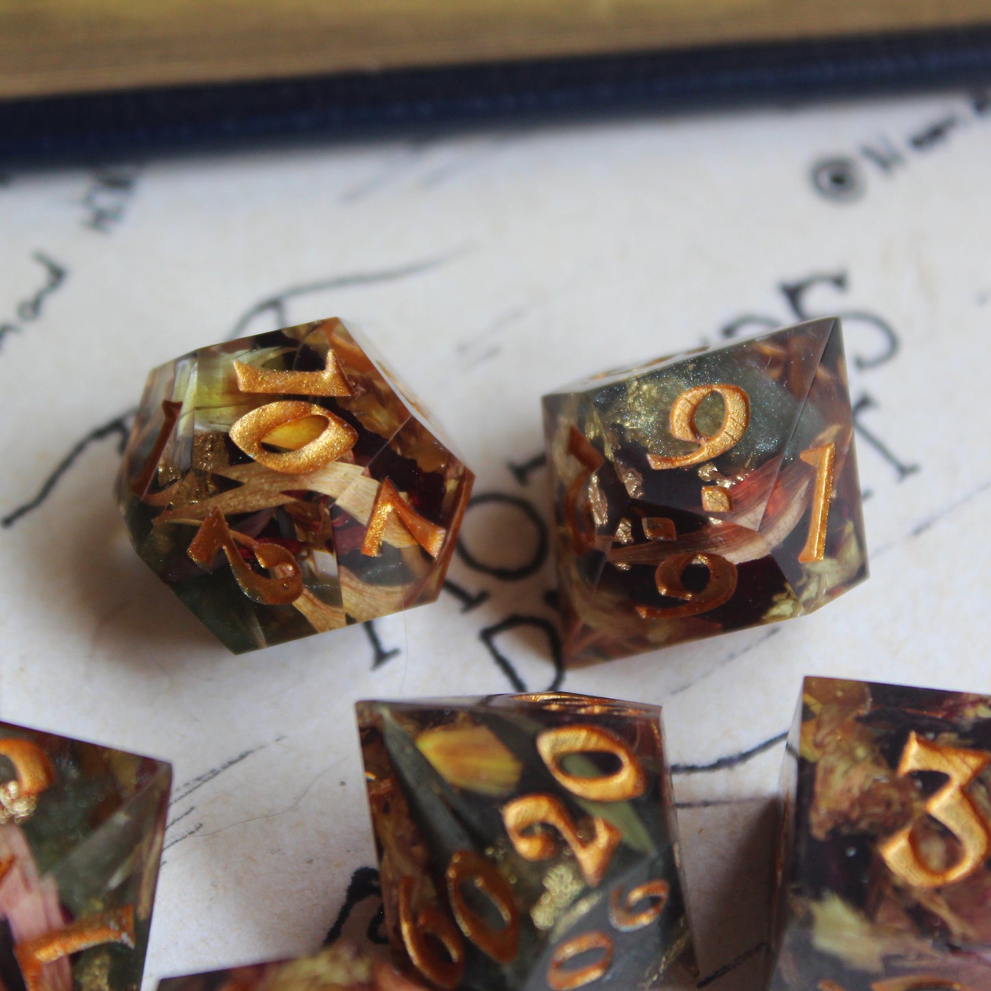 Dried Floral Dice Set