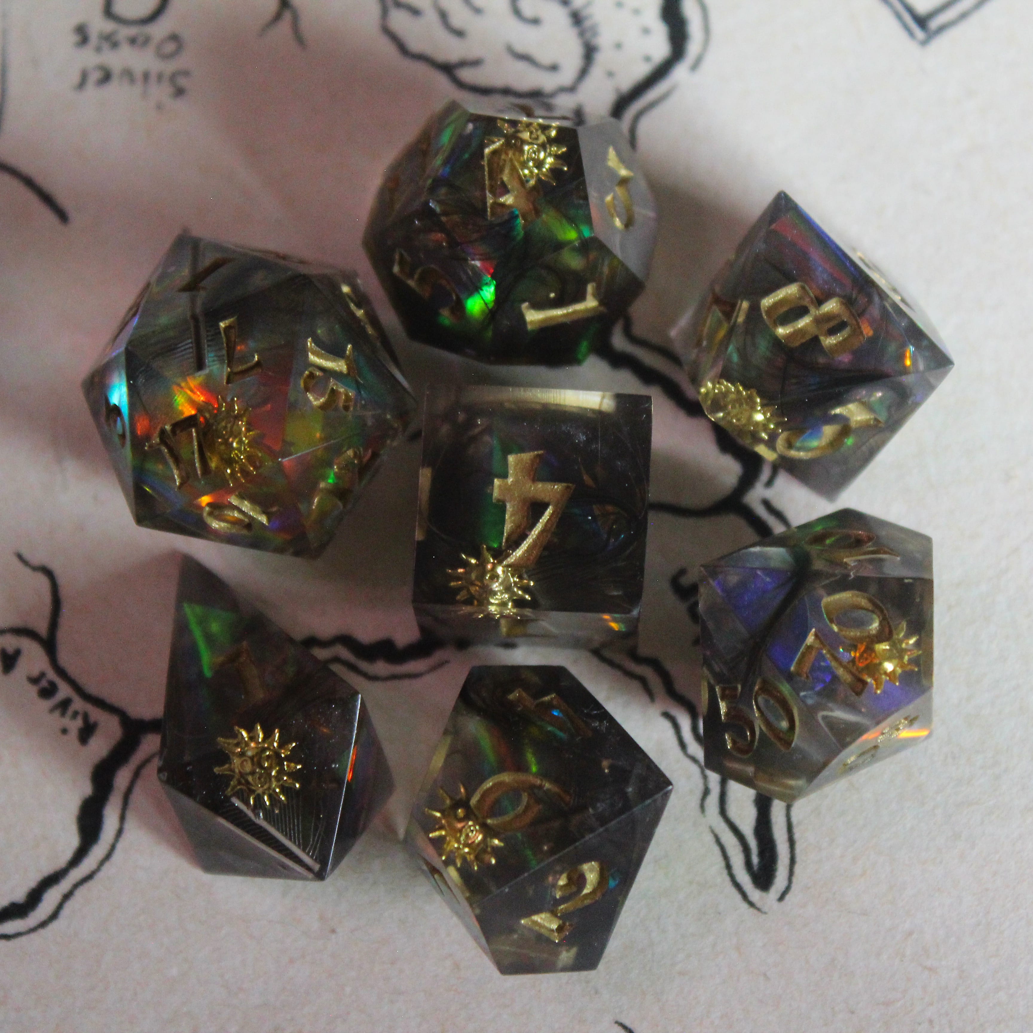 Icarus 7-Piece Polyhedral Dice Set