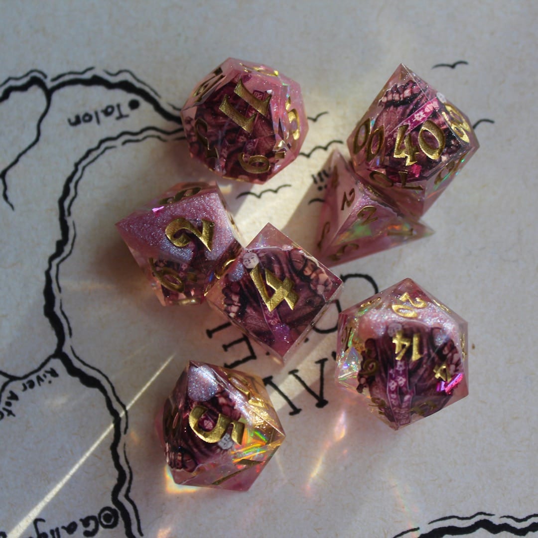 Whee Whoo 7-Piece Polyhedral Dice Set