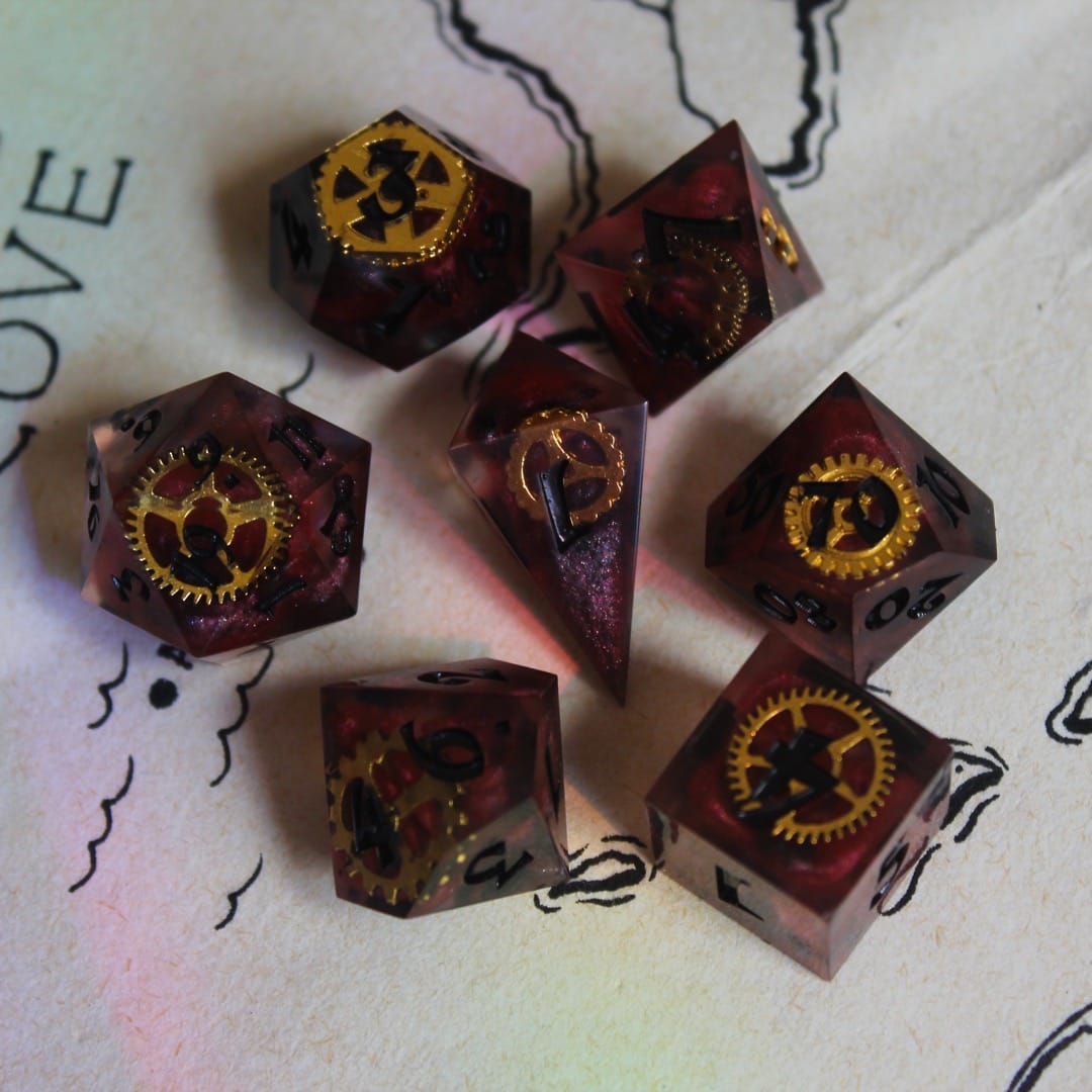 Artificer's Tools 7-Piece Polyhedral Dice Set