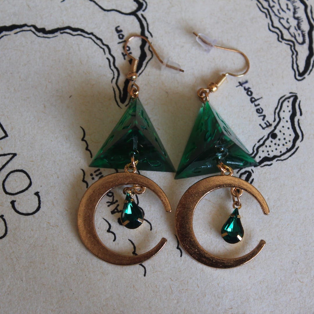 Devil's Earrings with Dice