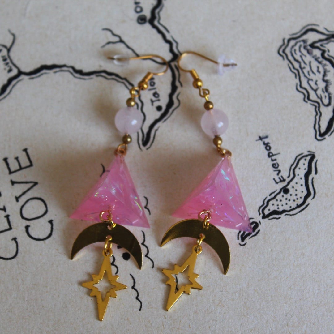 Angel's Earrings with Dice