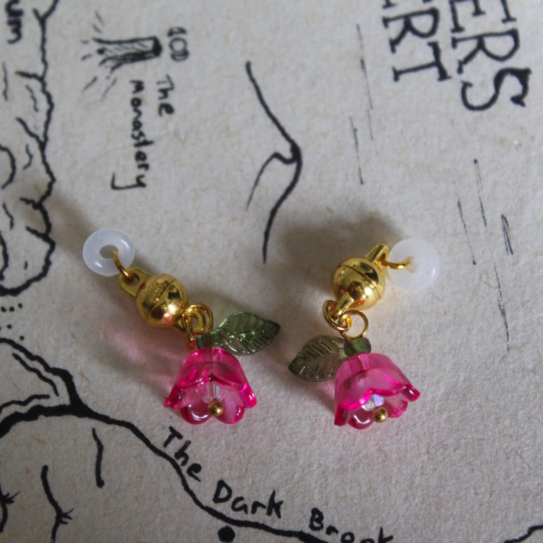 Pink Lily of the Valley Glasses Charm
