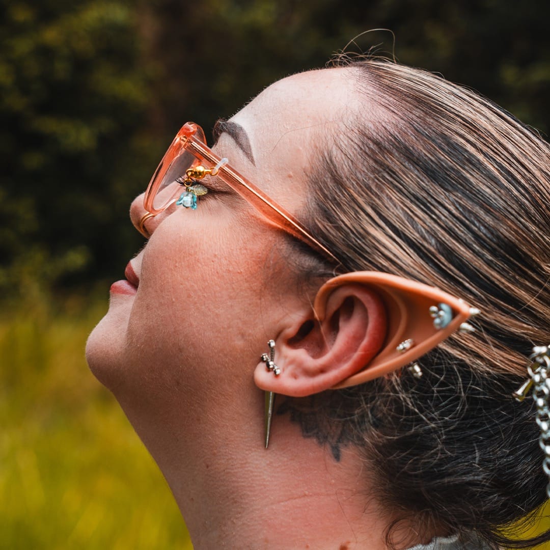 Blue Lily of the Valley Glasses Charm