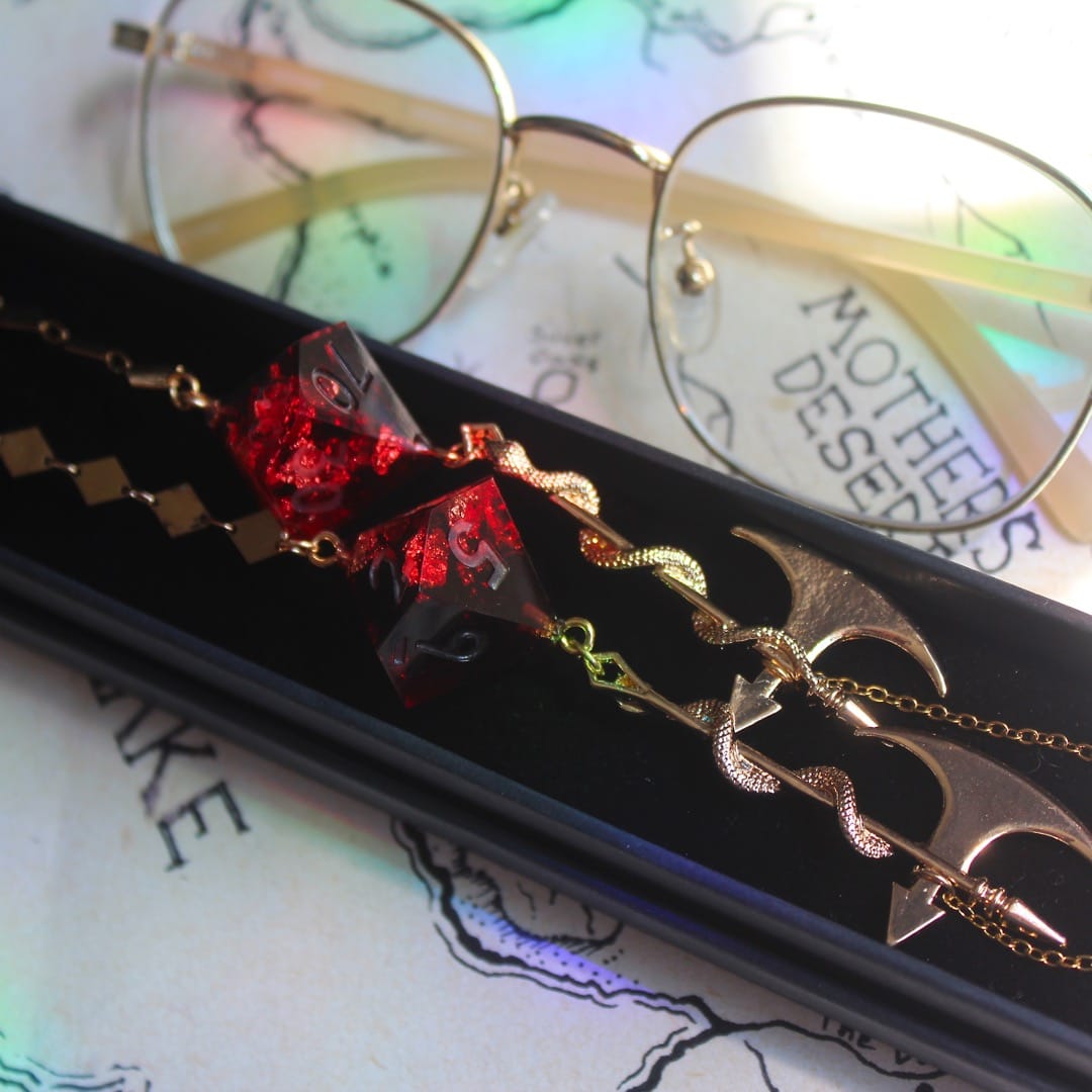 The Barbarian Glasses Chain with Dice