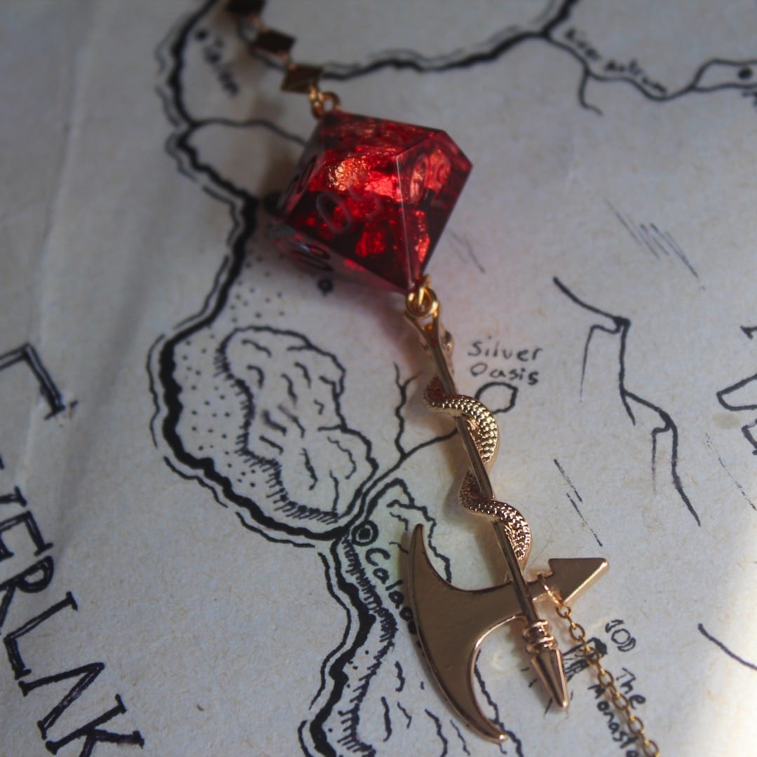 The Barbarian Glasses Chain with Dice