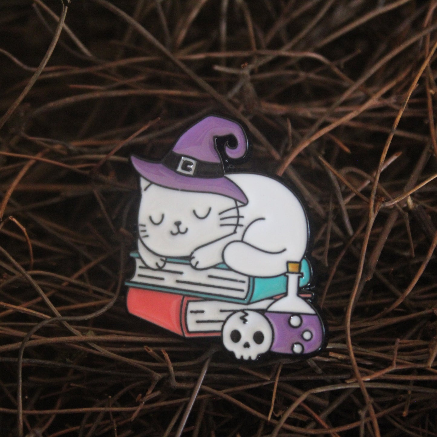 Wizard Cat D&D Enamel Pin