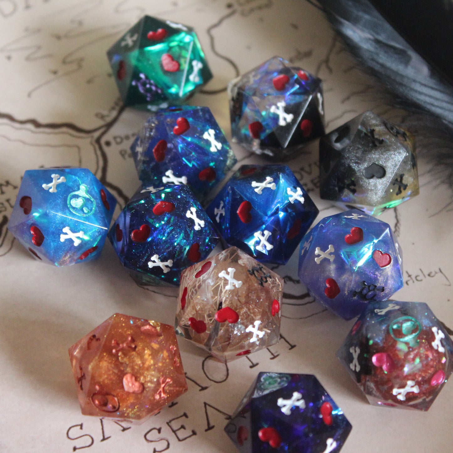 Poisonous Butterfly Red Death Save Dice (D20)