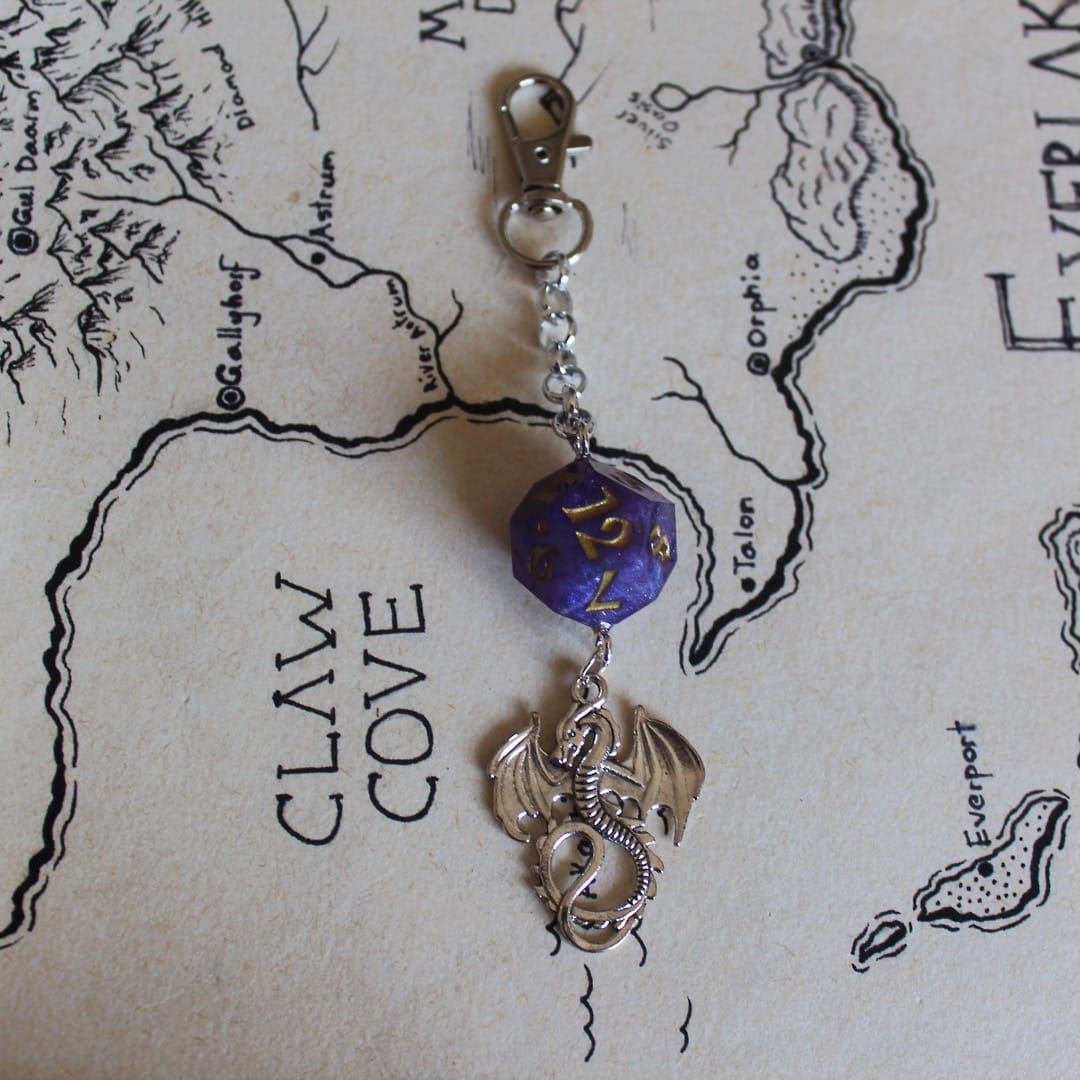 Tumblewig Keychain with Dice