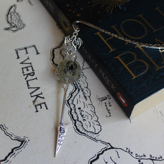 Ravensridge Spider Metal Bookmark with Dice