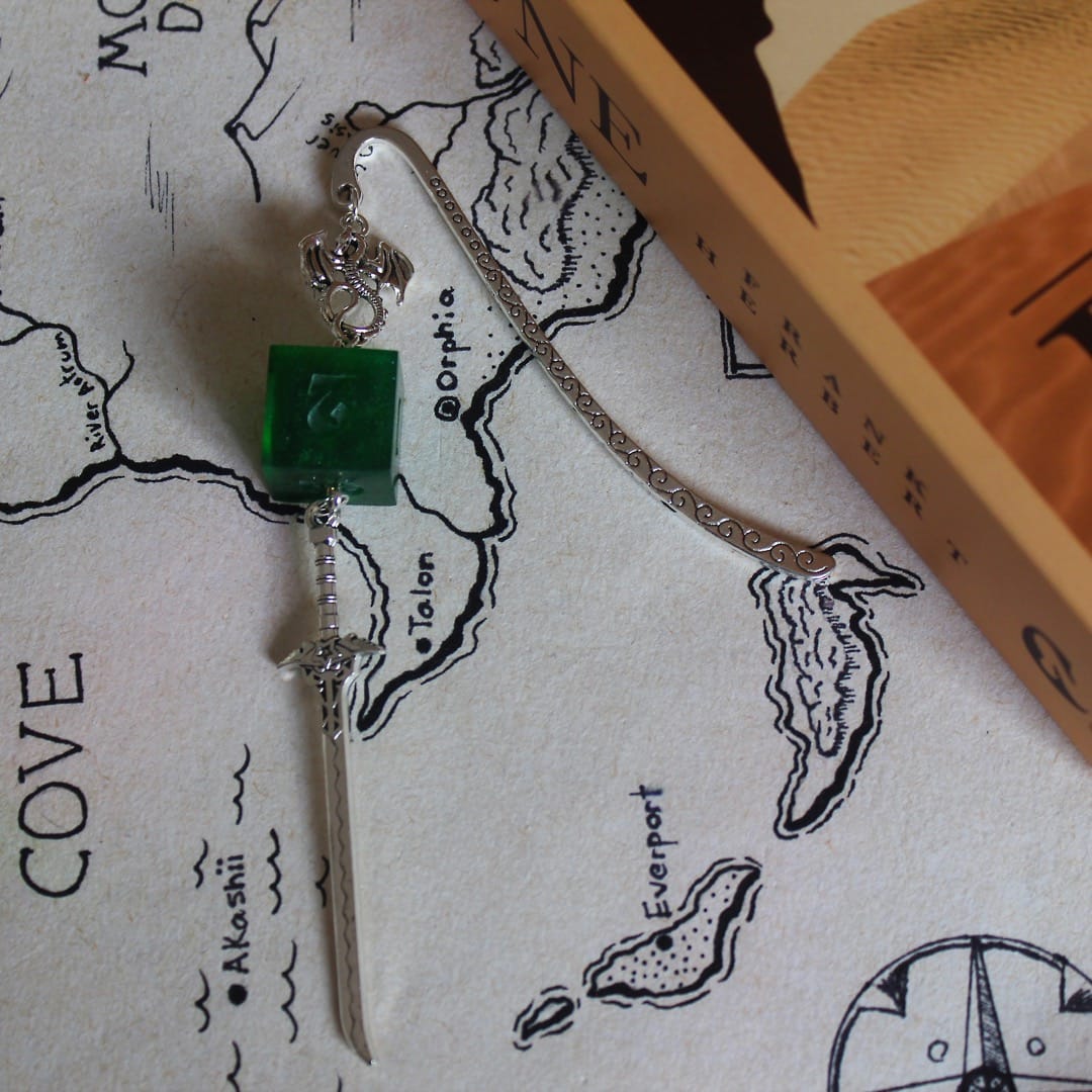 Kael Bookmark with Dice