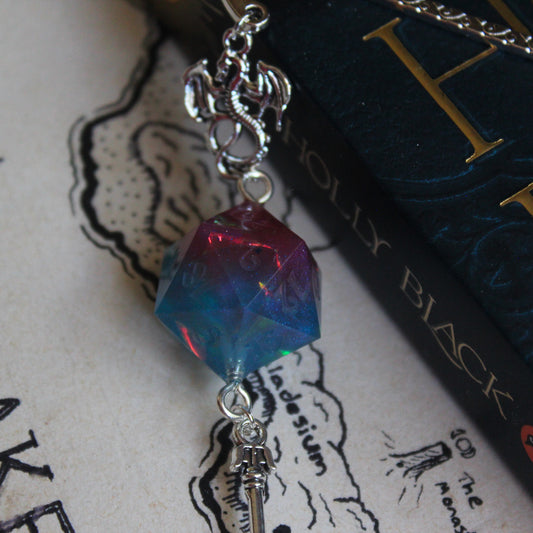 Lollypop Metal Bookmark with Dice