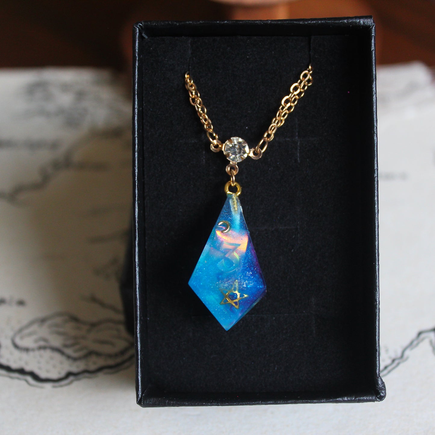 Magic Sky & Star Dice Necklace