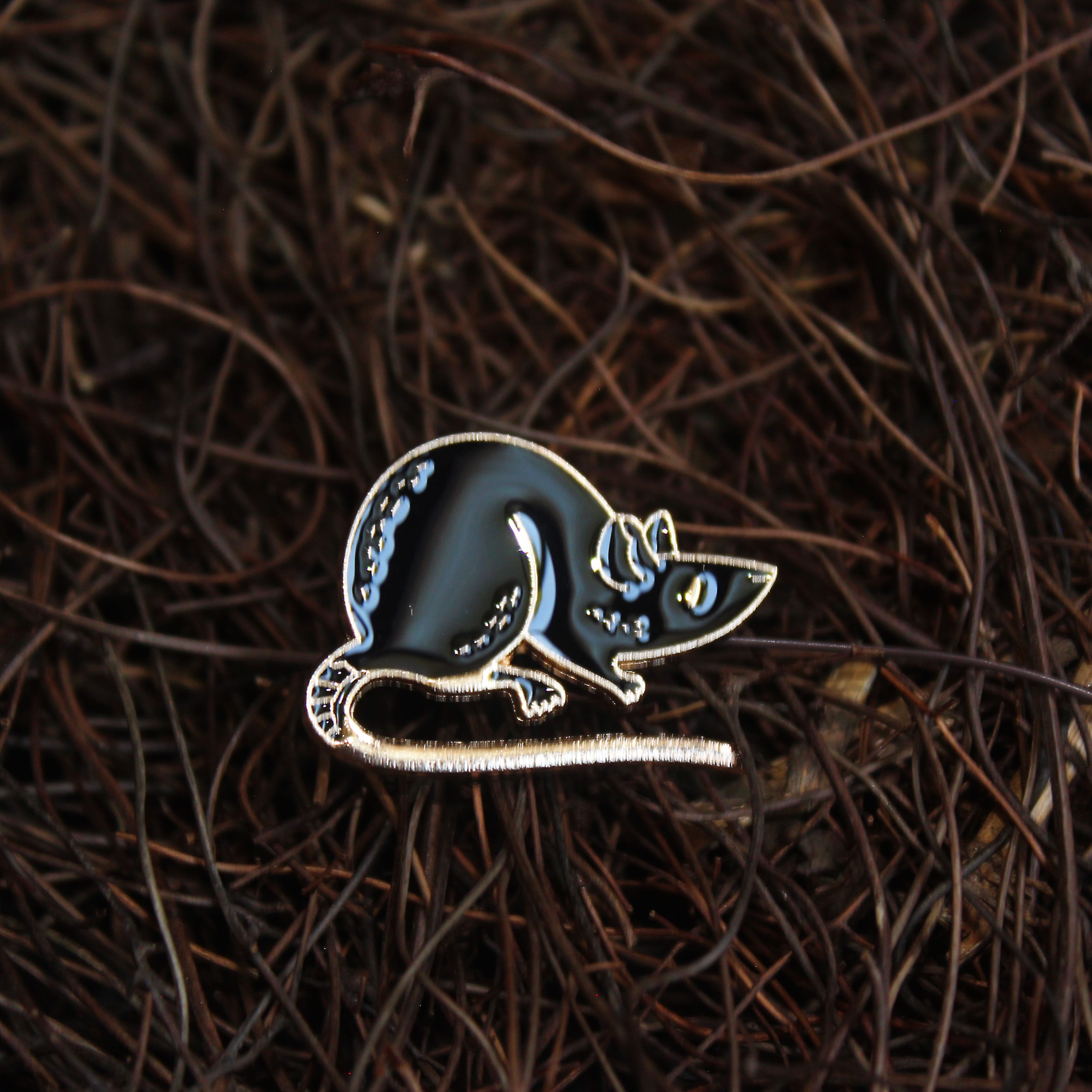 Black Rat Pin