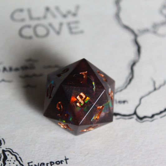 Beating Heart Spindown Dice (D20)