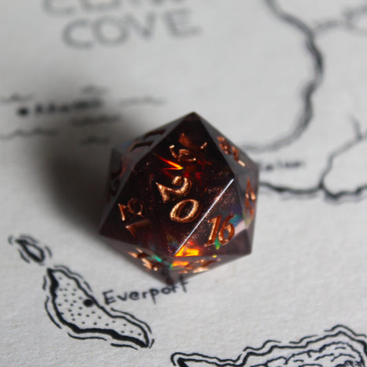 Beating Heart Spindown Dice (D20)