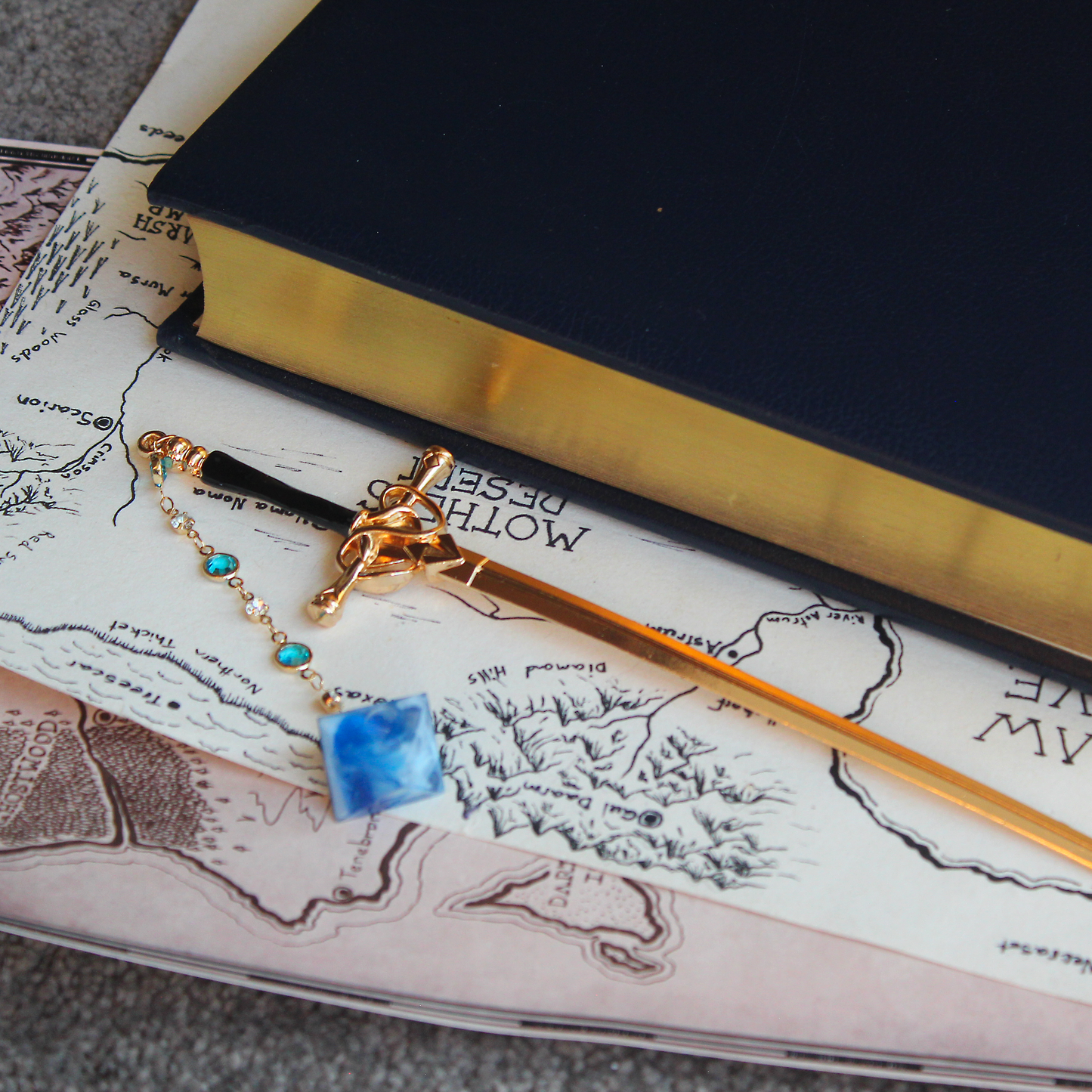 Treasure of the Mariners Hair Sword with Dice