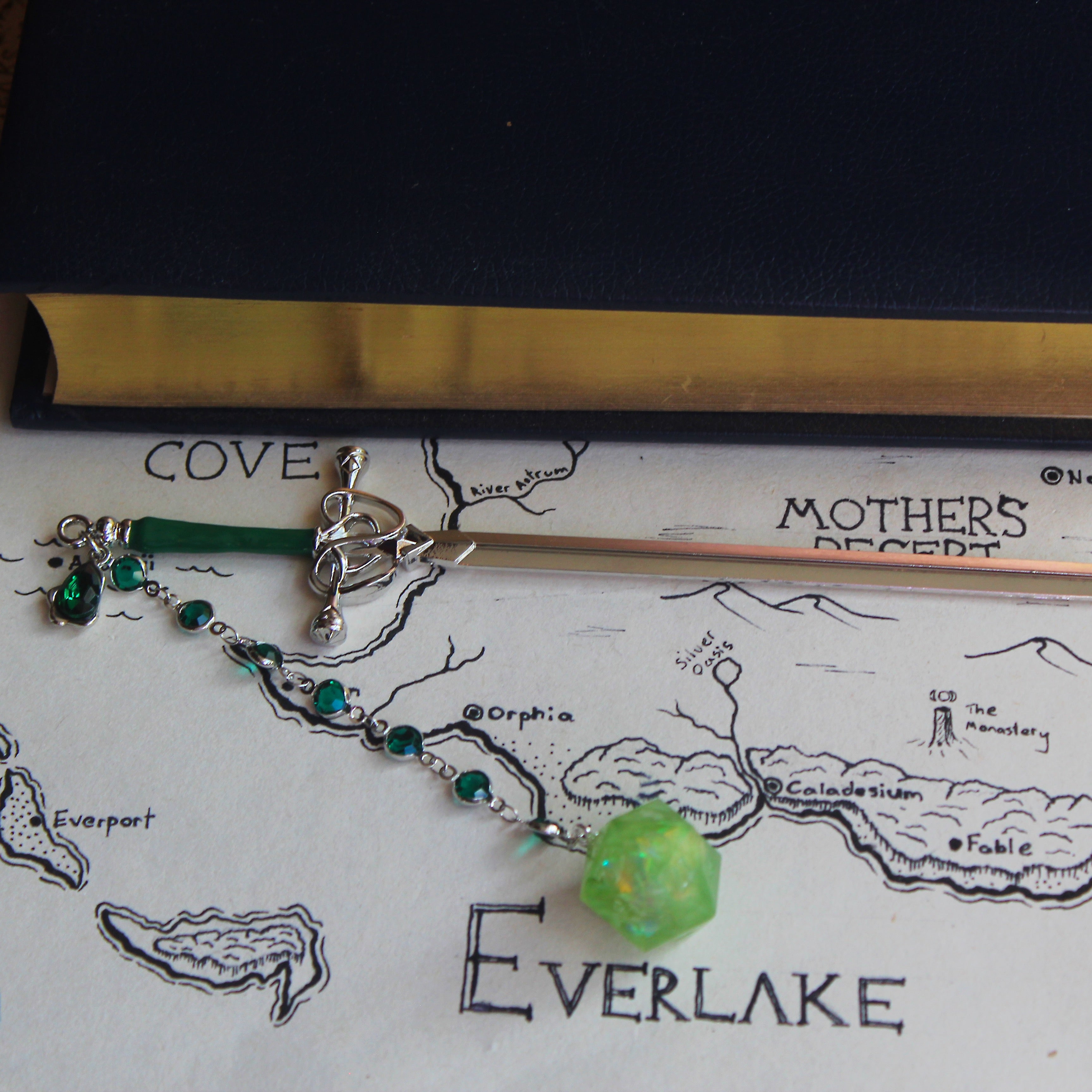 Goblin's Green Potion Hair Sword with Dice