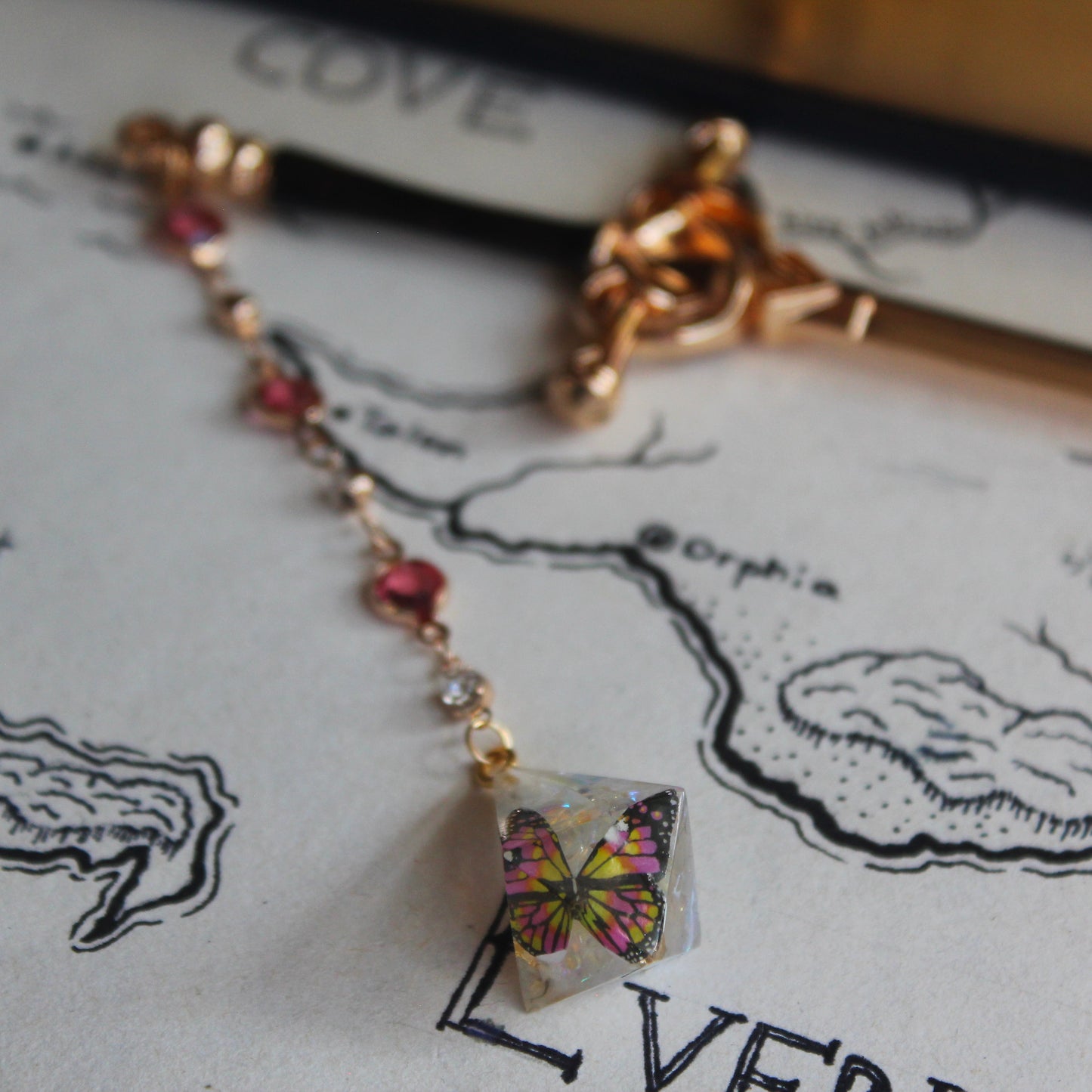 A Butterfly's Magic Crystal Hair Sword with Dice