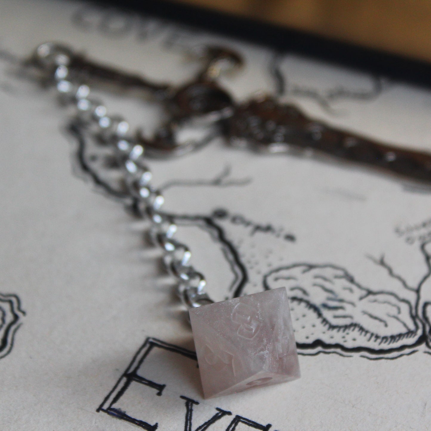 Moonlight Hair Dagger with Dice
