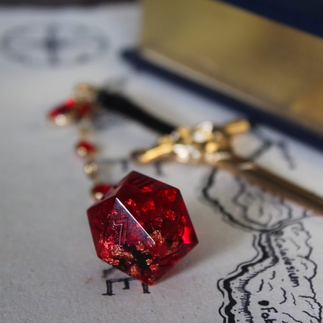 Vampire of the Woods Hair Sword with Dice