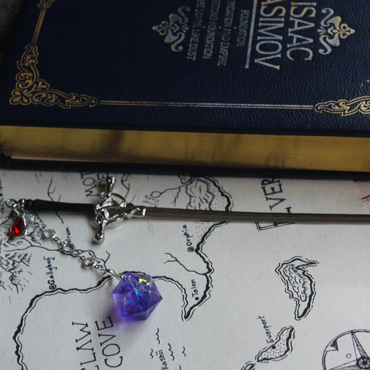 Purple Treasure Hair Sword with Dice