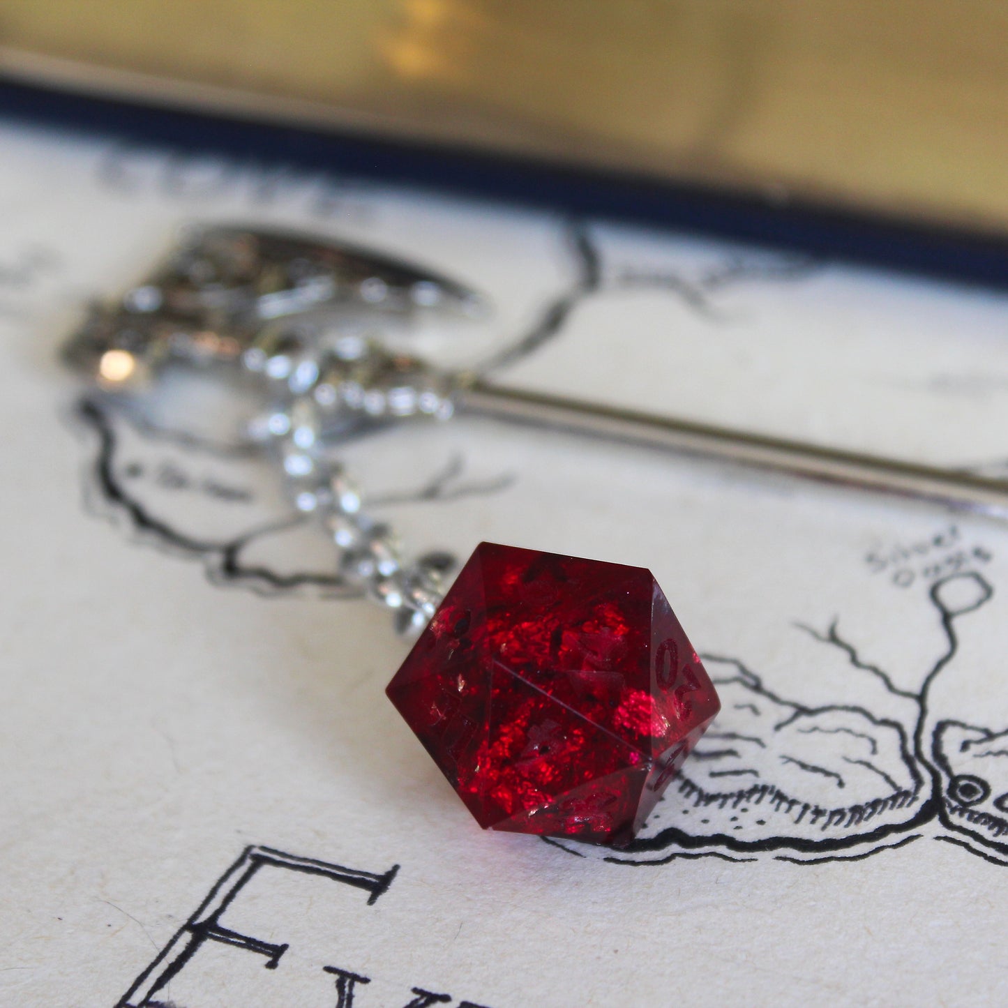 Blade of Embers Hair Axe with Dice