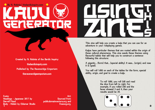 Kaiju Generator - Digital Version