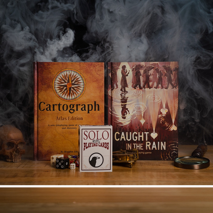 Cartograph + Caught in the Rain + Solo RPG Cards Bundle