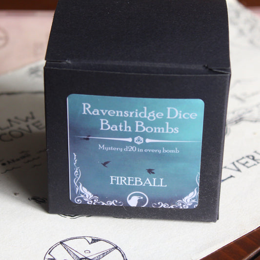 Fireball Bath Bomb with Mystery Dice