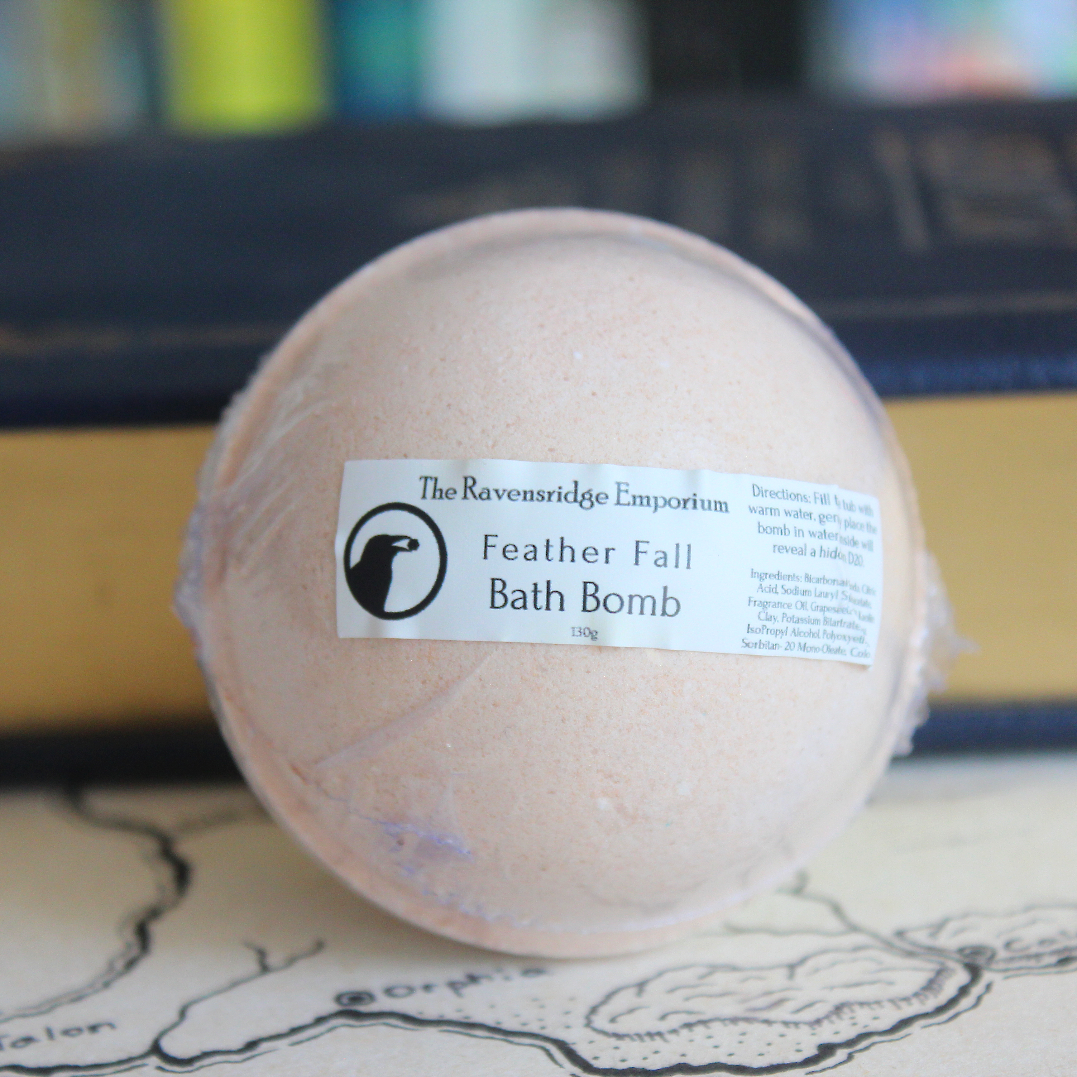 Feather Fall Bath Bomb with Mystery Dice