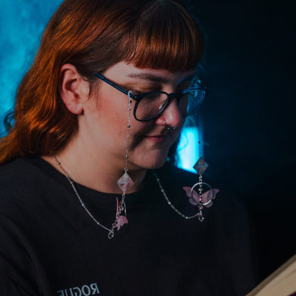 Fairy Floss Glasses Chain with Dice