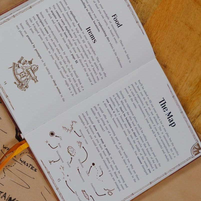 Cartograph + Cartograph Dice Set + Solo RPG Cards Bundle