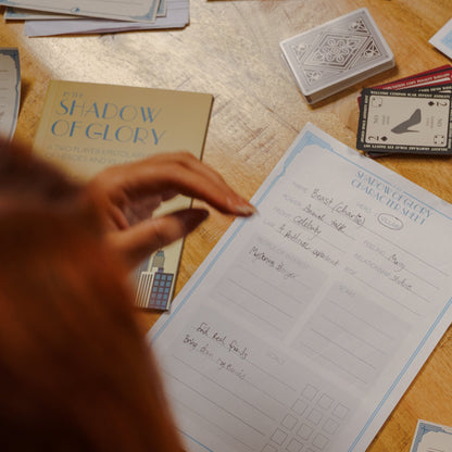 In the Shadow of Glory + Solo RPG Cards Bundle