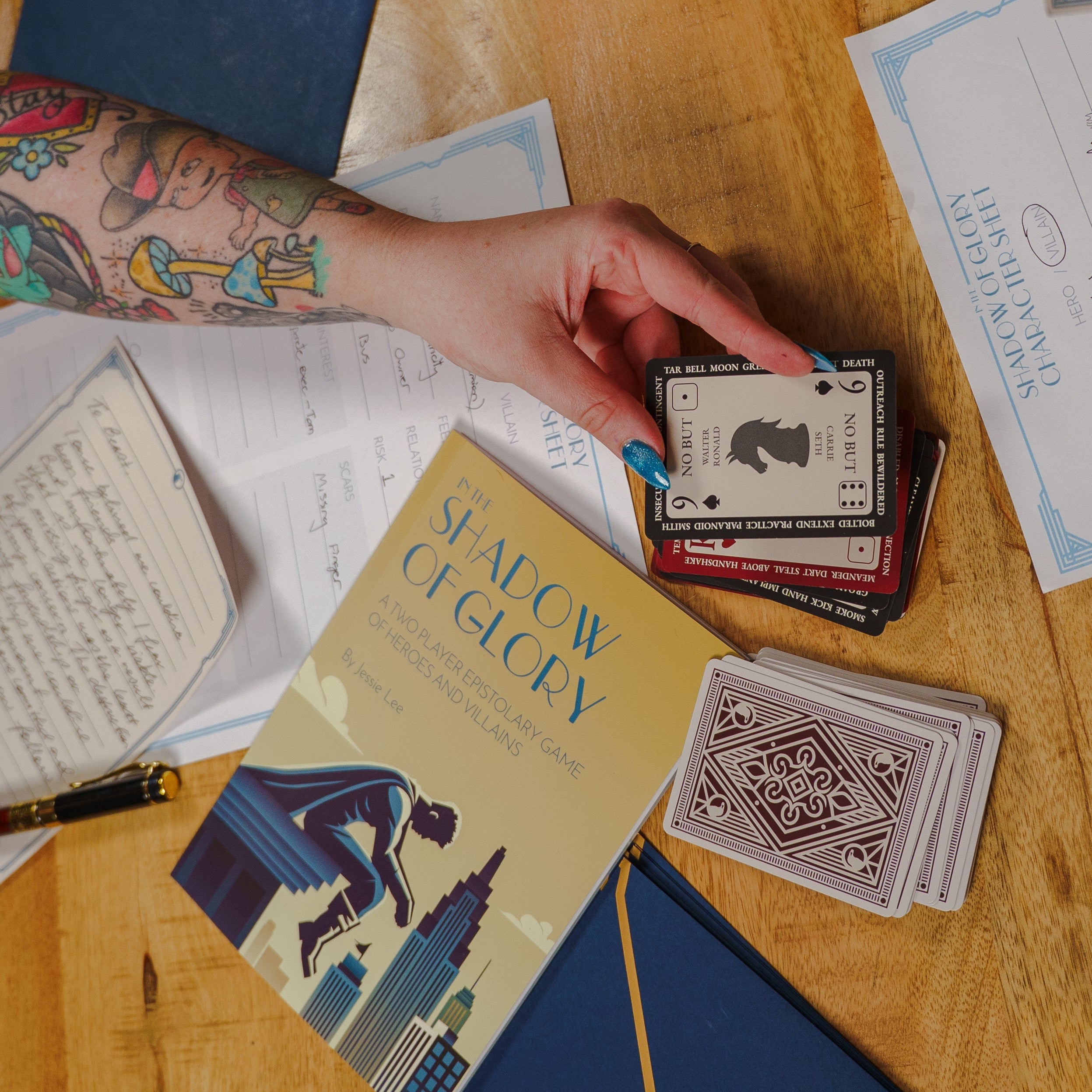 In the Shadow of Glory + Solo RPG Cards Bundle