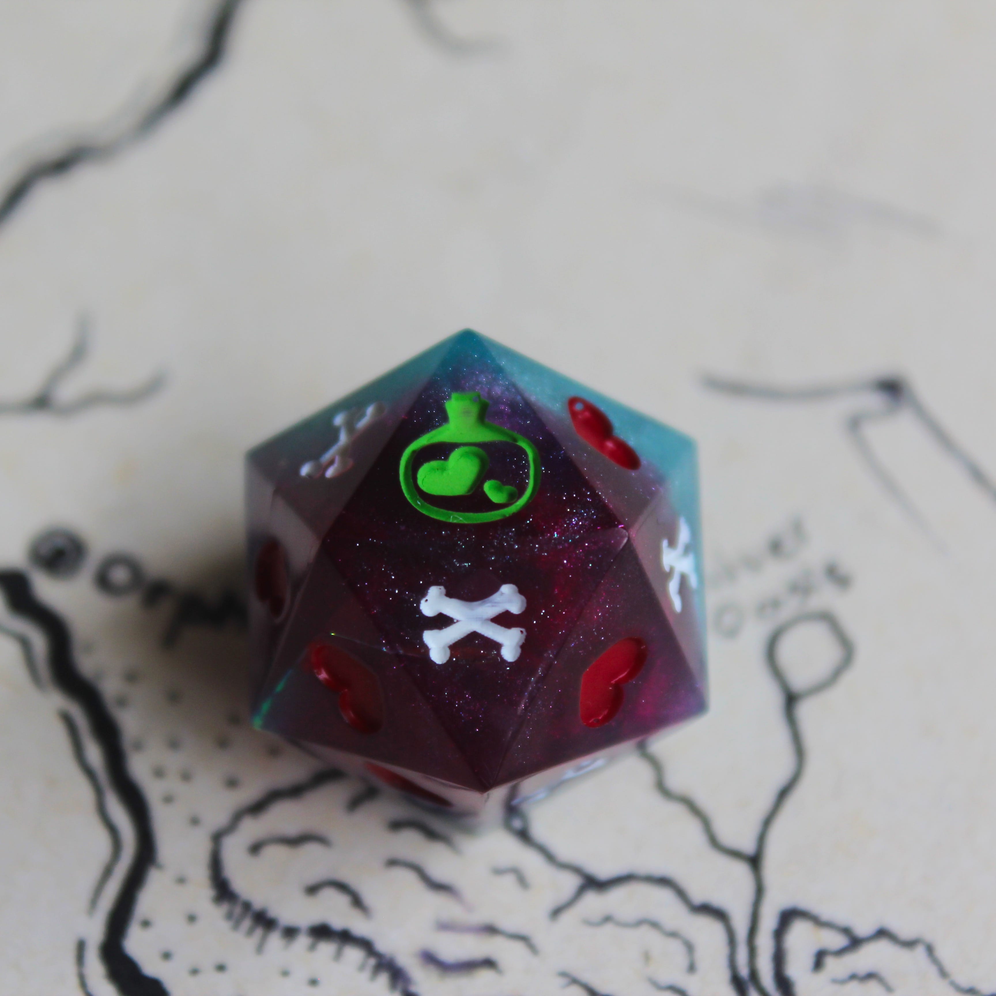 The Bloody Decider Death Save Dice (D20)