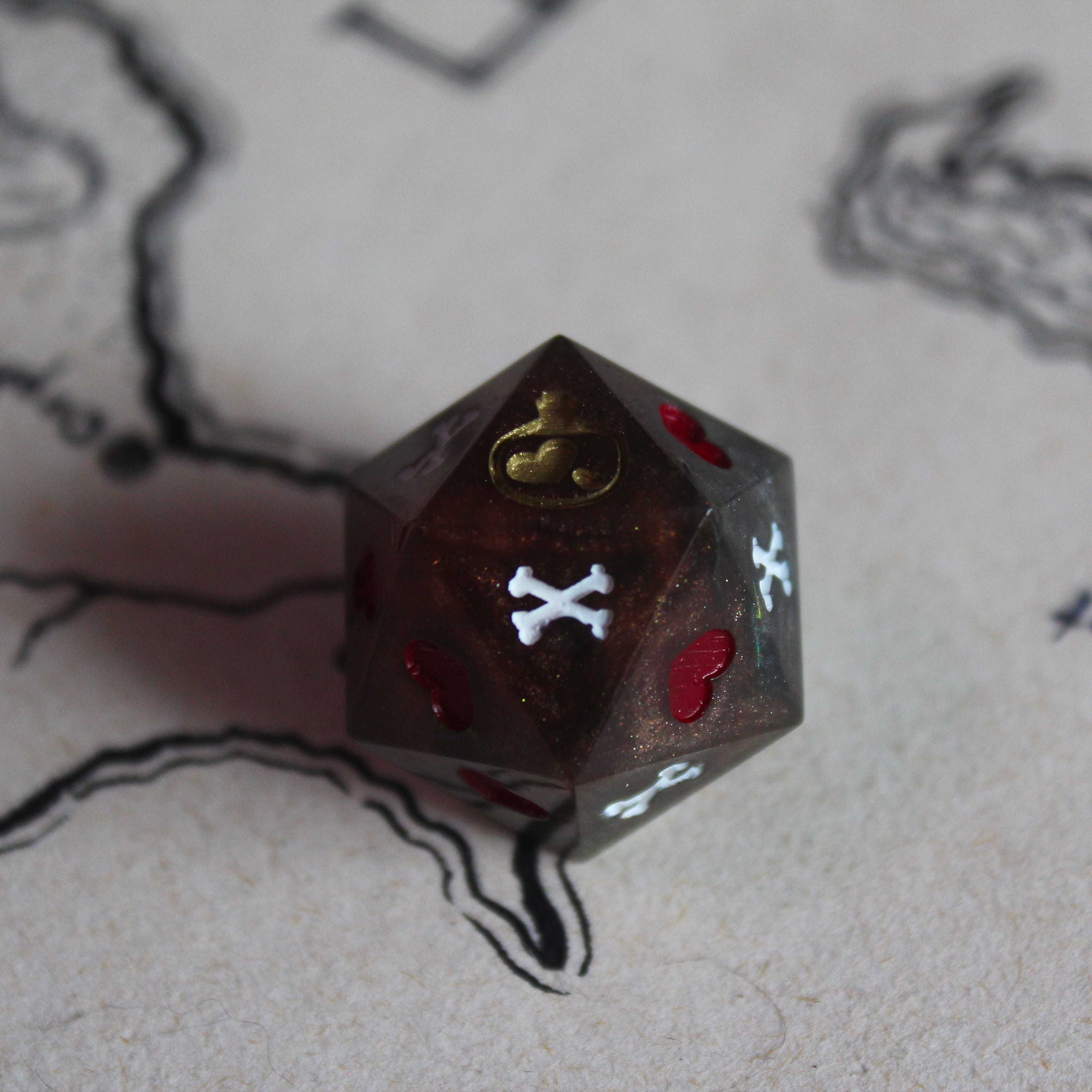 Go On, Take the Risk Death Save Dice (D20)