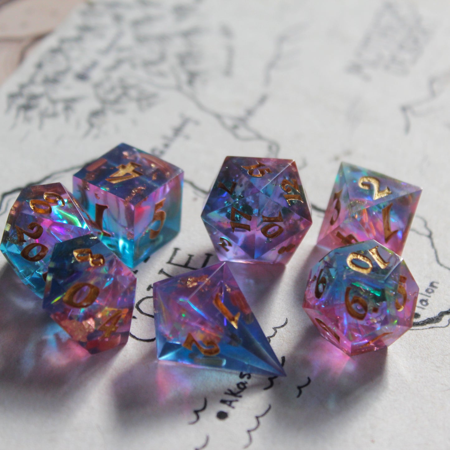 Fairy Kingdom 7-Piece Dice Set