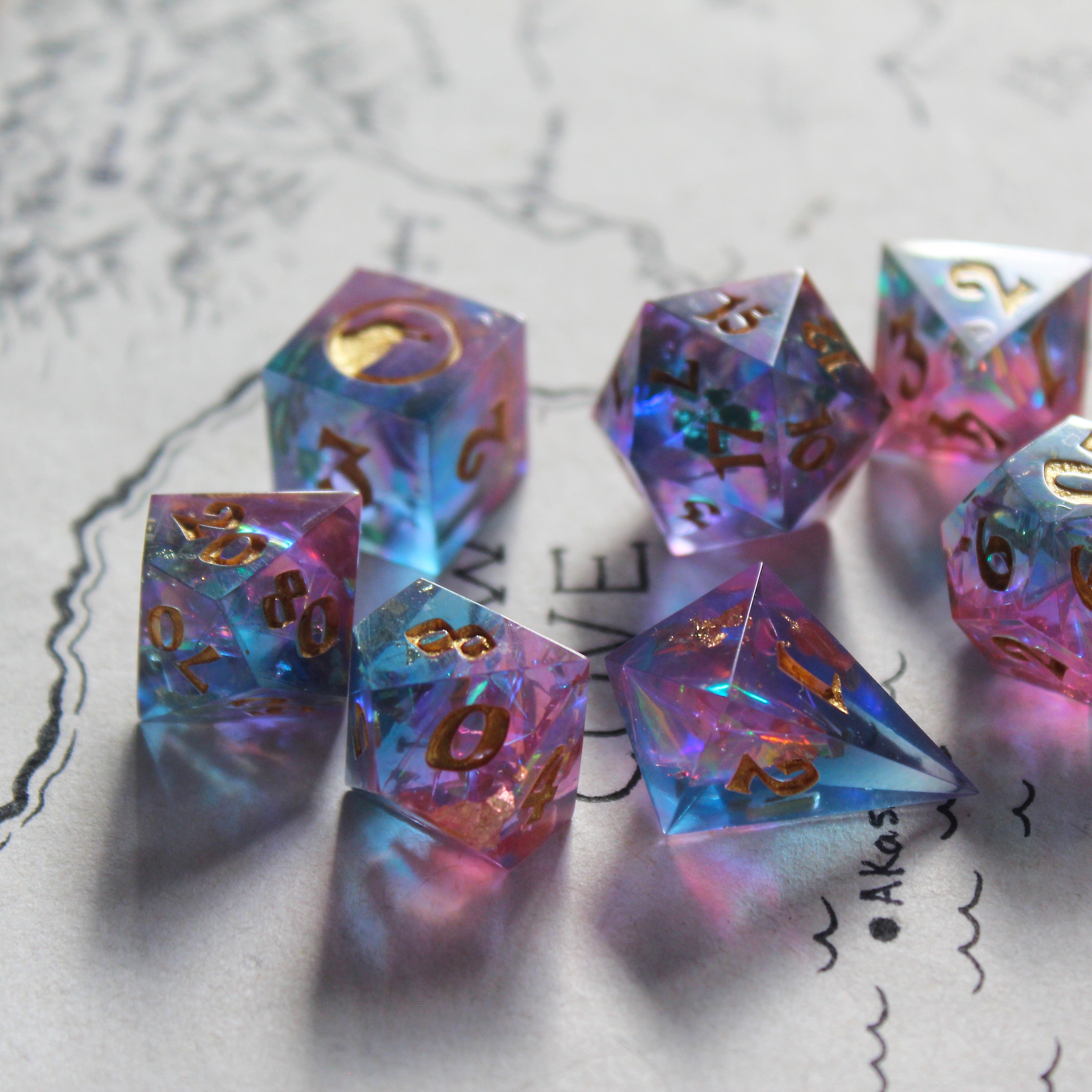 Fairy Kingdom 7-Piece Dice Set